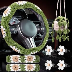 Crochet Car Accessory Set